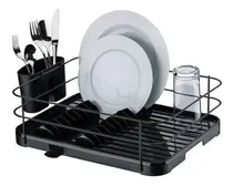 Comprar Escurridor De Platos Vajilla Negro Platos Vasos Cubiertos 