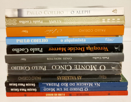 Coleção Paulo Coelho - O Alquimista, A Espiã, Aleph, Zahir, As Valkírias, Diário De Um Mago, Monte Cinco, Onze Minutos, Veronika Decide Morrer, Na Margem Do Rio Piedra, O Livro Dos Manuais (Usado)