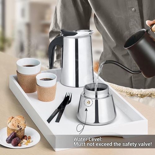 Stovetop Espresso Moka Pots Godmorn Godmorn Silver