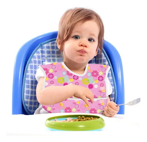 Baberos Para Bebés A Prueba De Desorden De Cuuxfls, Delantal