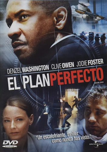 El Plan Perfecto | Dvd Denzel Washington Película Nuevo