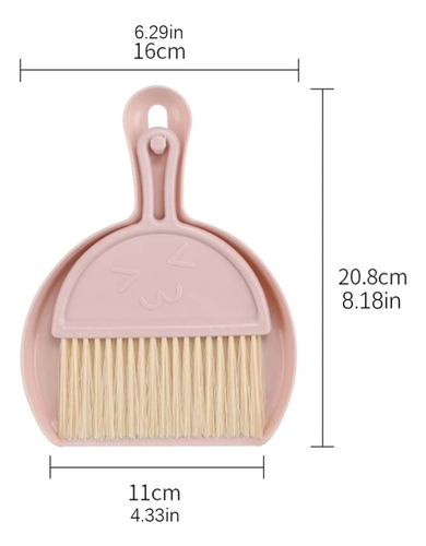 15 Mini Recogedor Con Escoba Cepillo Plástico Kawaii