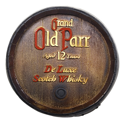 Barril Decorativo De Parede - Old Parr Whisky