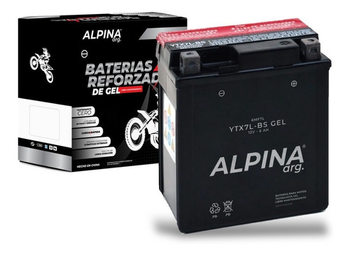 Bateria Gel Alpina Ytx7l-bs Honda Cb 190 R C