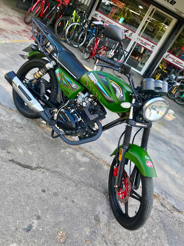 Imagen 2 de 15 de Moto Bera Br-150 Color Verde
