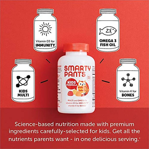 Vitaminas De Gomitas Para Niños Smartypants Kc120 Niños C