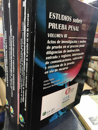 Estudios Sobre Prueba Penal Tomó 1.2.3