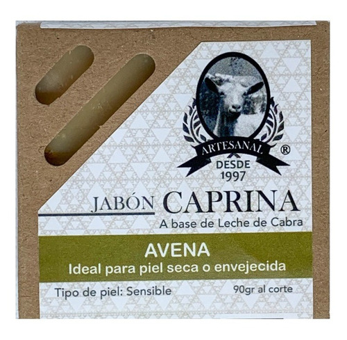 Jabón Caprina Con Avena Para Piel Seca O Madura 90g