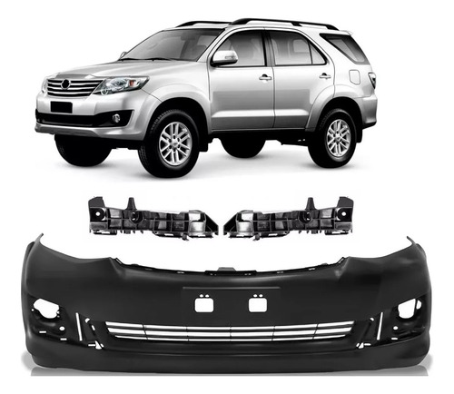 Kit Parachoque Dianteiro Hilux Sw4 2012 2013 14 15 Com Guia
