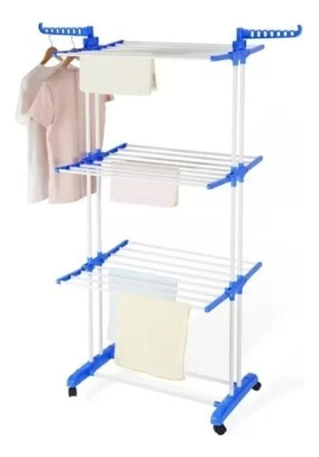 Tendedero De Ropa Colgador Perchero Plegable 3 Niveles