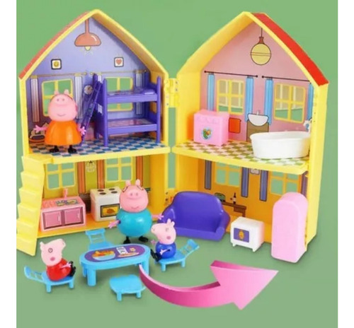 Z La Casita De Peppa Pig Y Su Familia Juguete Set