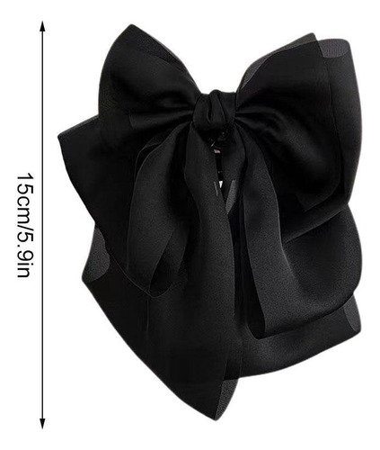 Corbata Para El Pelo Con Lazo Grande De Encaje De Chifón, Re