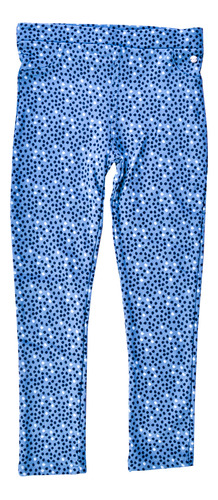 Legging Larga Estampada  Niña Azul Piedra