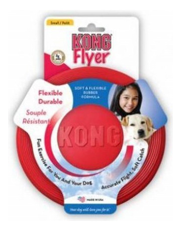 Kong Flyer De Goma 2 Unidades Color Rojo