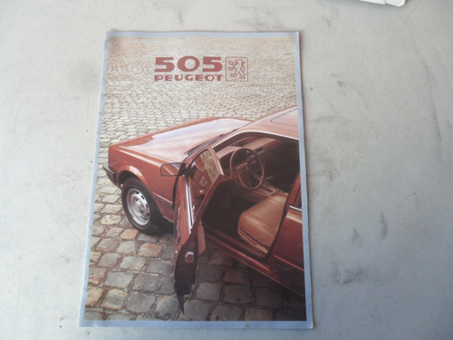 Folleto Peugeot 505 Antiguo 1982 Catalogo No Manual Gr Sr