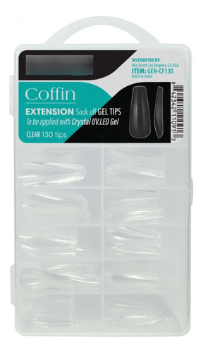 Tips Coffin De Gel X 130 - Mia Secret