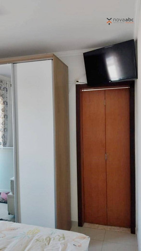 Cobertura Com 2 Dormitórios À Venda, 63 M² Por R$ 425.000,00 - Vila Humaitá - Santo André/sp - Co0969