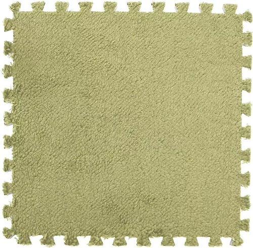 Pack 10 Alfombra Shaggy Rompecabezas Armable 30x30cm