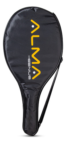 Capa Para Raquete Beach Tennis Raqueteira Alma Genius Cor Preto