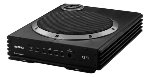 SSL LOPRO10 Subwoofer Negro Amplificado para Auto Coche Perfil bajo Debajo del Asiento 10" 1200w Max