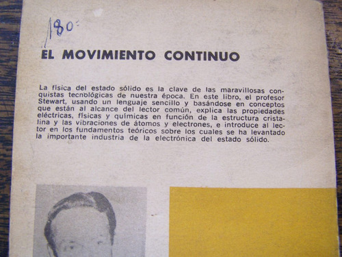 Imagen 2 de 6 de El Movimiento Continuo * Alec T. Stewart * Eudeba *
