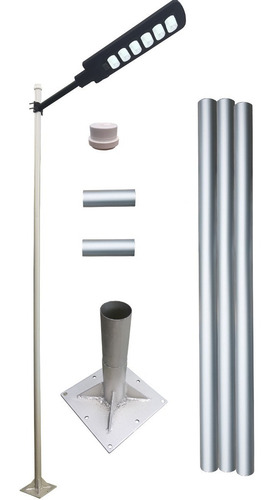 Kit P/ Poste De Aço De 8 Metros Para Luminaria Pública