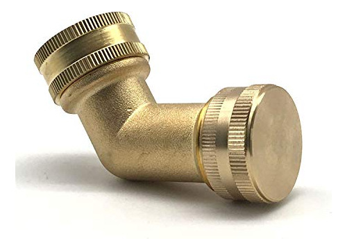 Conector De Codo Para Manguera De Jardín De Latón, Adaptador