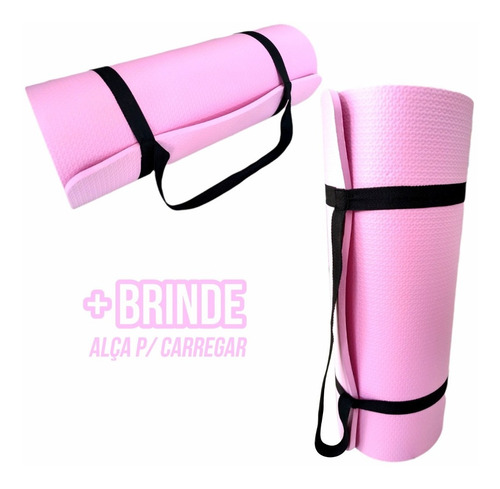 Imagem 2 de 7 de Tatame Esteira Para Yoga Exercícios Físicos 1,80mx53cmx10mm