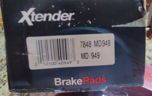 Pastillas Frenos Xtender 7848 Md949 Mercedes-benz Sprinter