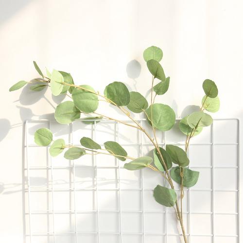 2 Peças De Plantas Artificiais Fake Leaf Foliage Bush Home O