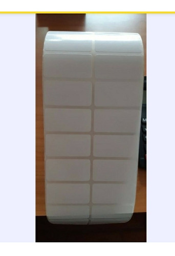 Etiqueta Autoadhesiva Semibrillo25x50x2 Mm Foto Real