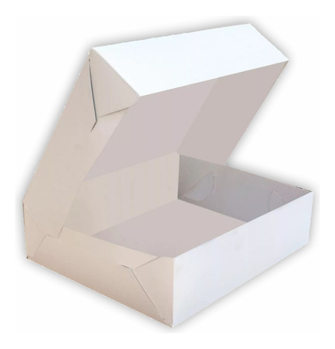 Cajas De Cartón Blanca 18 X 23 X 6 Cm X 10 Unidades