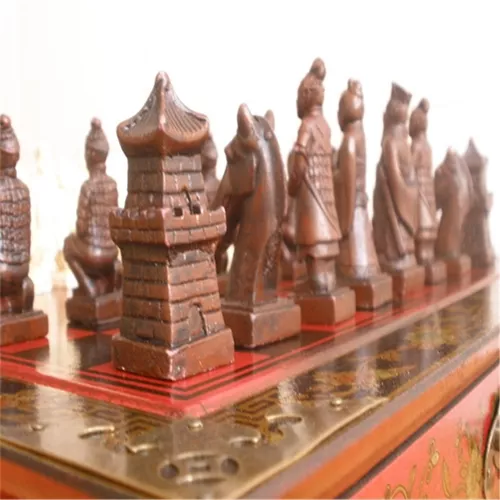Figuras históricas samurai japonesas tema xadrez pintado de tabuleiro de  pele peça de xadrez