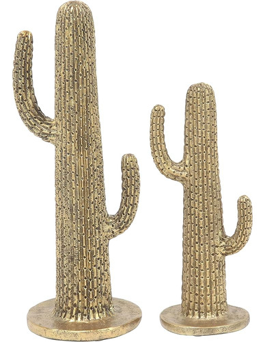 Deco 79 Escultura Ecléctica De Cactus Polystone, Conjunto De