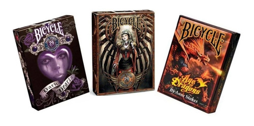 Kit De 3 Baralhos Anne Stokes 