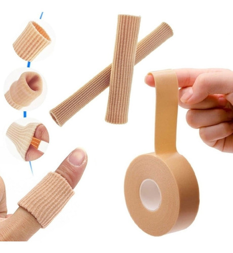 Kit 3 Pçs Protetor De Dedo Proteção Cuidados Mão Pé Calo Dor