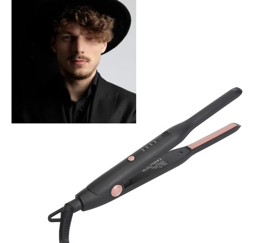 Rizador De Pelo Corto Y Estrecho Para Hombre, 4 Marchas