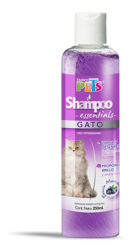 Shampoo Essentials Gato 250ml Limpia Desenreda Fancy Pets