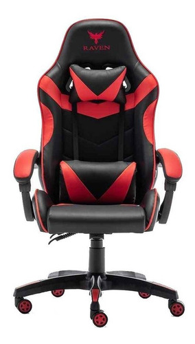 Cadeira Gamer Raven Fxsports Classe 4, Braço 2d - Flexinter Cor Vermelho Material do estofamento Couro sintético