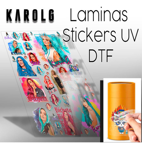 Stickers Uv Dtf Karol G