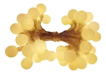 Comprar Guirnalda 28 Bolitas Led Blanco Calido 5 Mts. 220v Navidad Luces Banco Calido