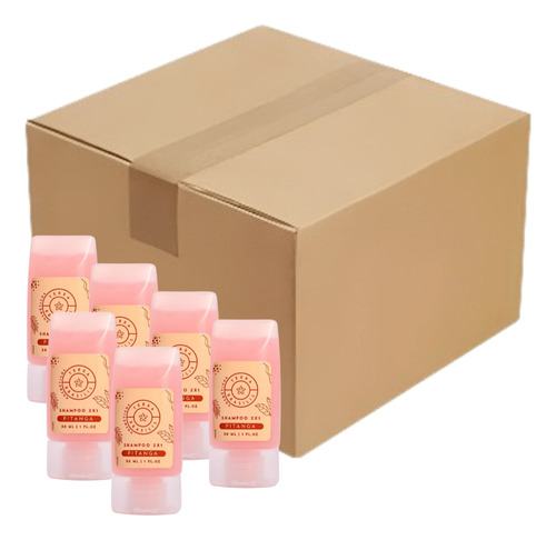Kit 60 Un Shampoo 2em1 30ml Realgems Pitanga Terra Brasilis