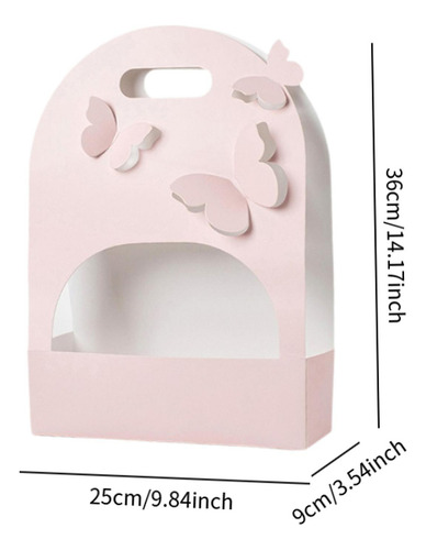 Caja De Flores De Mariposa 3d De 10 Piezas, Caja De Rosa