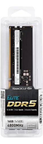 Teamgroup Elite Ddr5 16gb 4800mhz (pc5-38400) Cl40 Non-ec...