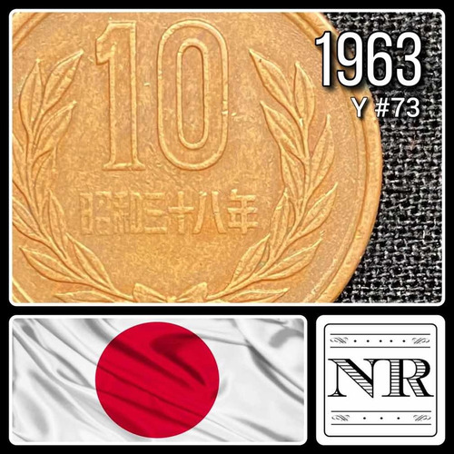 Japon - 10 Yen - Año 1963 (38) - Y #73 - Showa