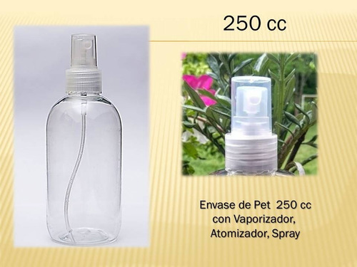 Imagen 1 de 1 de Envase  De  Pet 250 Cc, Atomizador, Spray  (x 10)