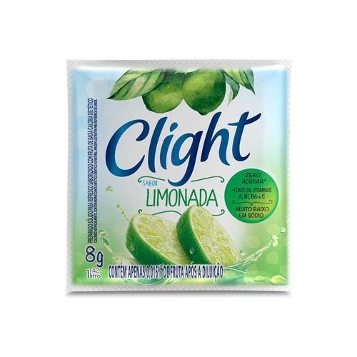 10 Refresco Em Pó Sem Açúcar Limonada Clight 8g