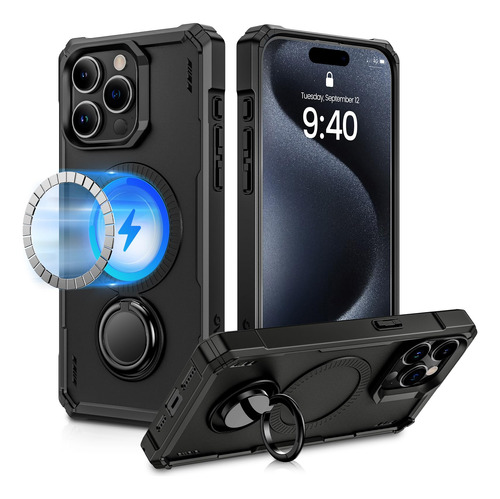 Ruky Funda Para  Phone 15 Pro Max, Compatible Con Magsafe,