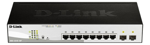 Switch Gigabit Gerenciável Poe Dgs-1210-10p 8 Portas Gigabit