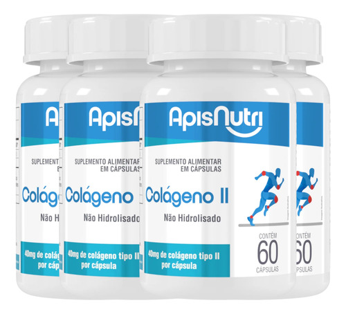 2x Colágeno Tipo 2 Articulação Apisnutri Puro Original